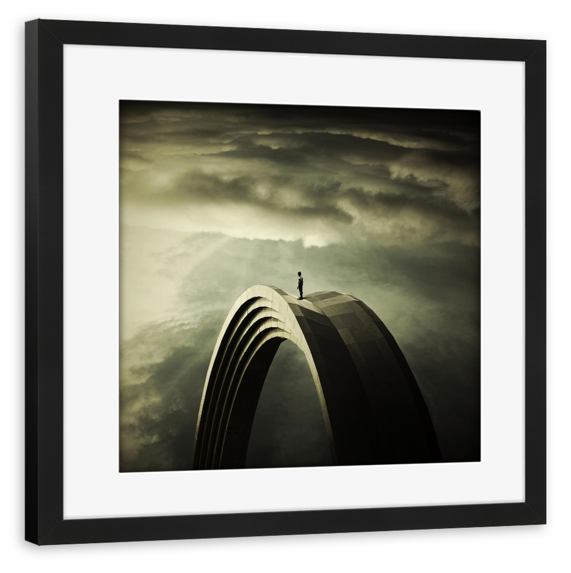 Poster mit Rahmen schwarz "Time Manager" artboxONE - Abstrakt,Architektur,Fiktion