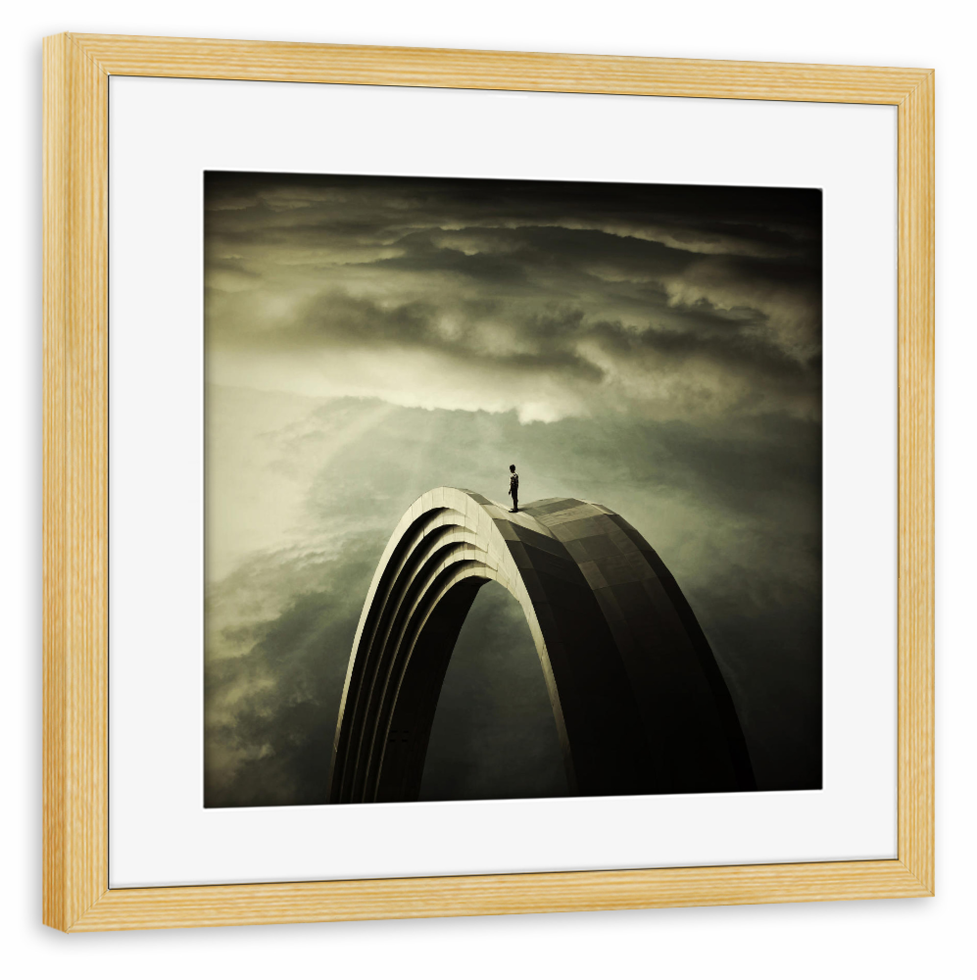 Poster mit Rahmen kiefer "Time Manager" artboxONE - Abstrakt,Architektur,Fiktion