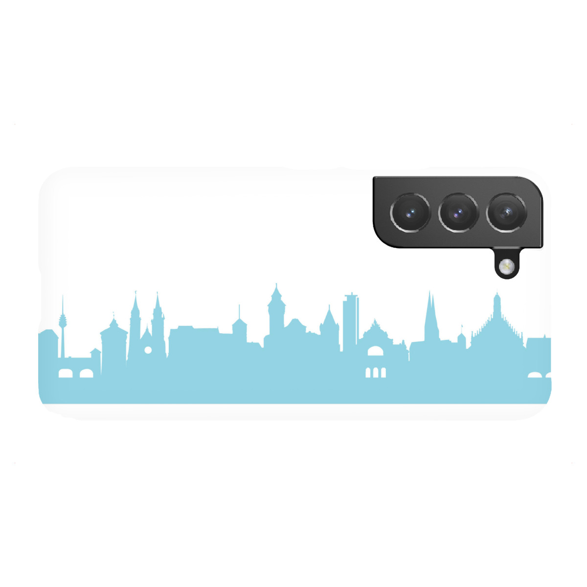 "NÜRNBERG 08 Skyline Pastel-Blue Print monochrome"für Samsung Galaxy - Premium-Case Handyhülle artboxONE
