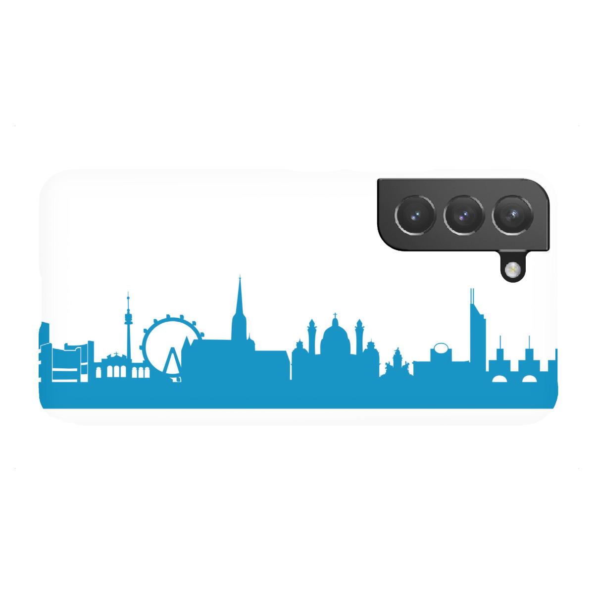 "VIENNA 05 Skyline Print monochrome Teal"für Samsung Galaxy - Premium-Case Handyhülle artboxONE