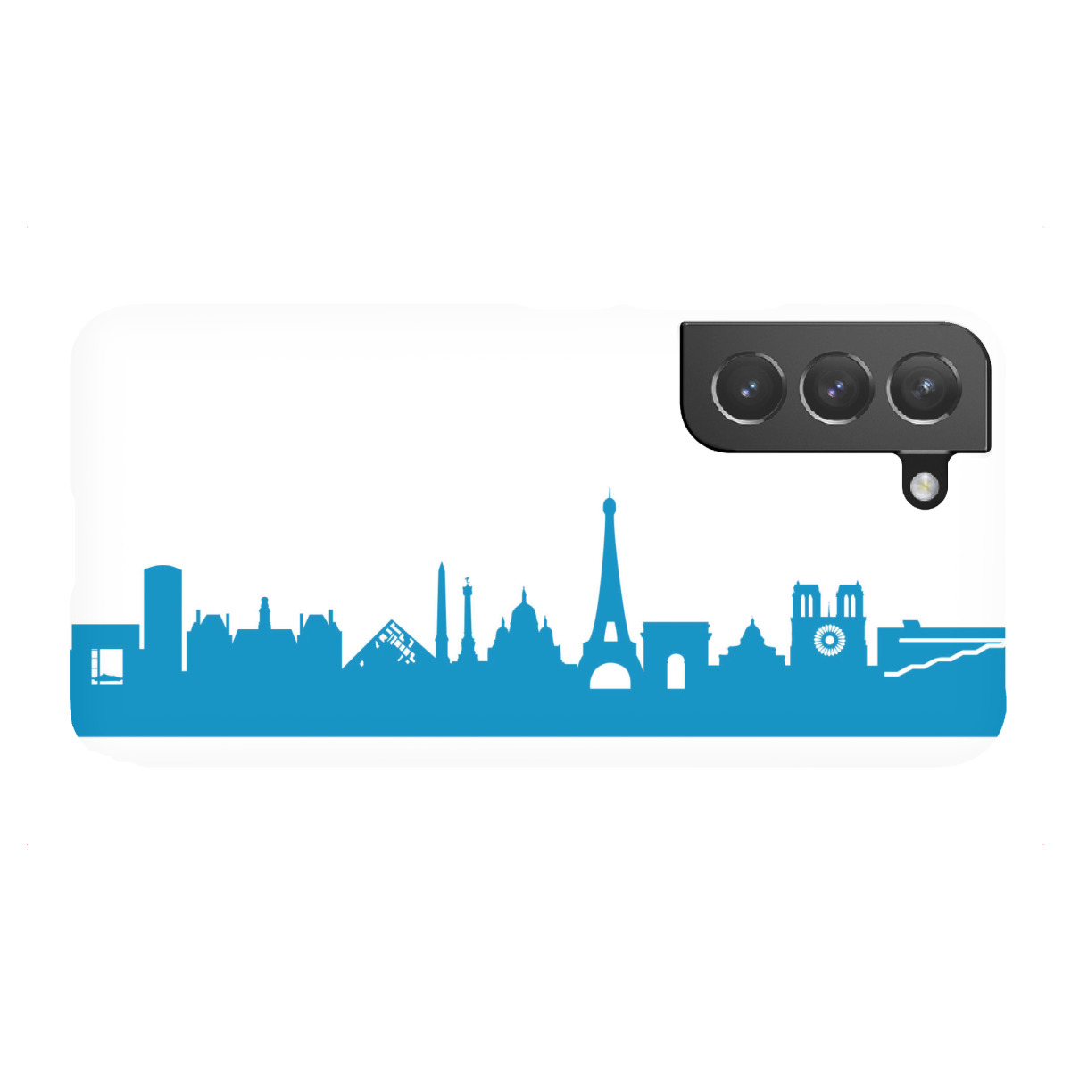 "PARIS 05 Skyline Print monochrome Teal"für Samsung Galaxy - Premium-Case Handyhülle artboxONE