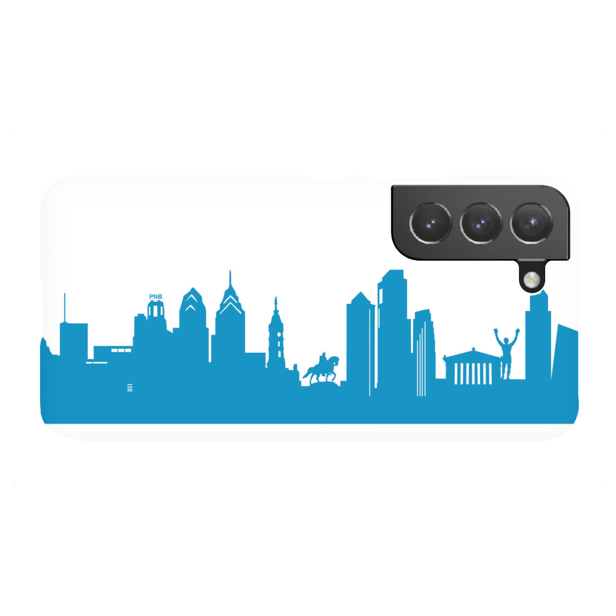 "PHILADELPHIA 05 Skyline Print monochrome Teal"für Samsung Galaxy - Premium-Case Handyhülle artboxONE