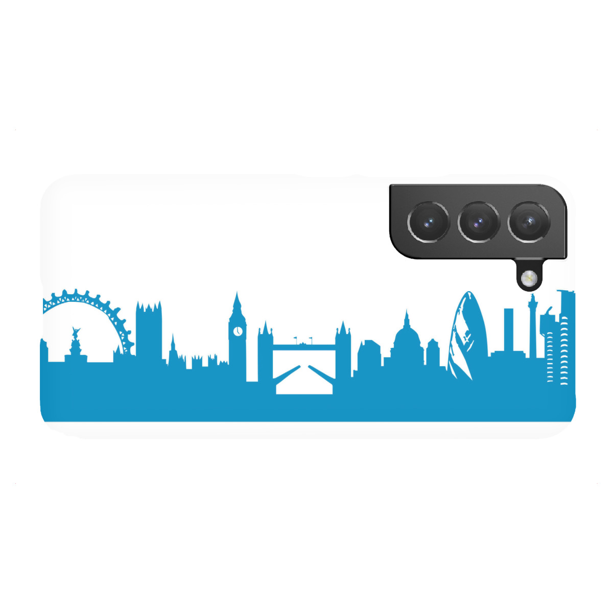 "LONDON 05 Skyline Print monochrome Teal"für Samsung Galaxy - Premium-Case Handyhülle artboxONE