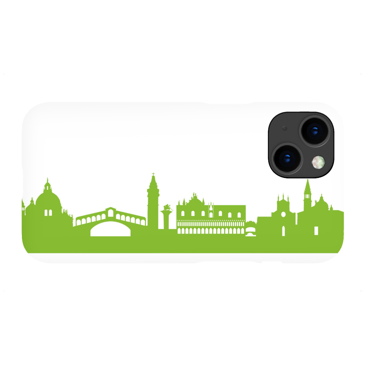 "Venedig 01 grüner Skyline-Print"für iPhone - Premium-Case Handyhülle artboxONE