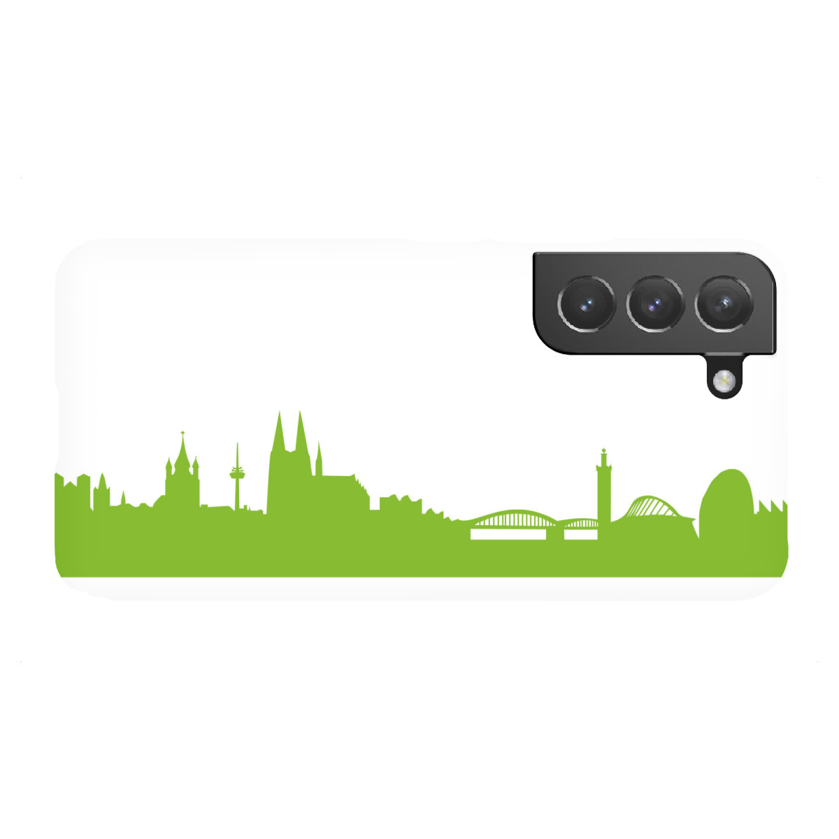 Samsung Galaxy "Köln 01 grüner Skyline-Print" Premium-Case Handyhülle artboxONE