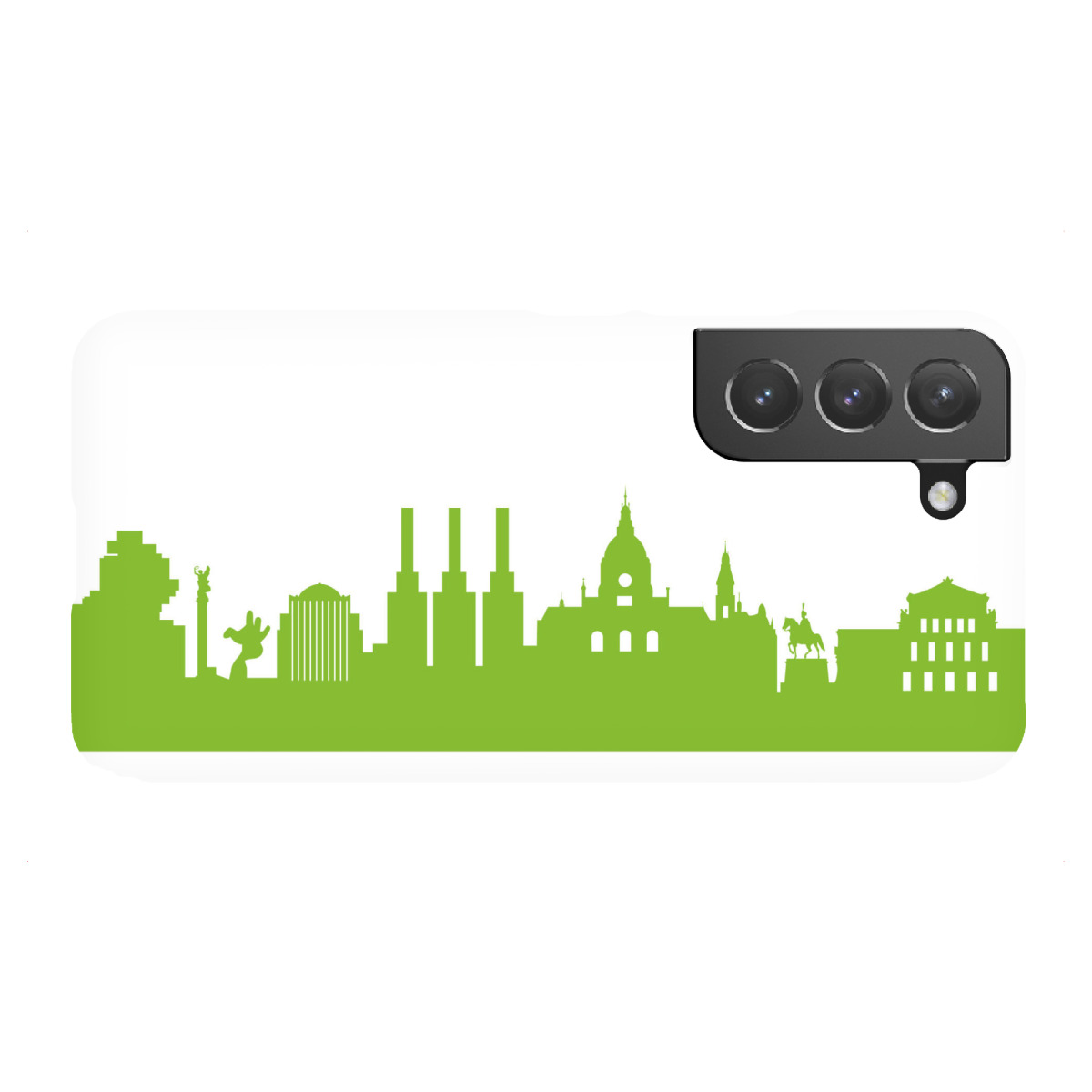 Samsung Galaxy "Hannover 01 grüner Skyline-Print" Premium-Case Handyhülle artboxONE