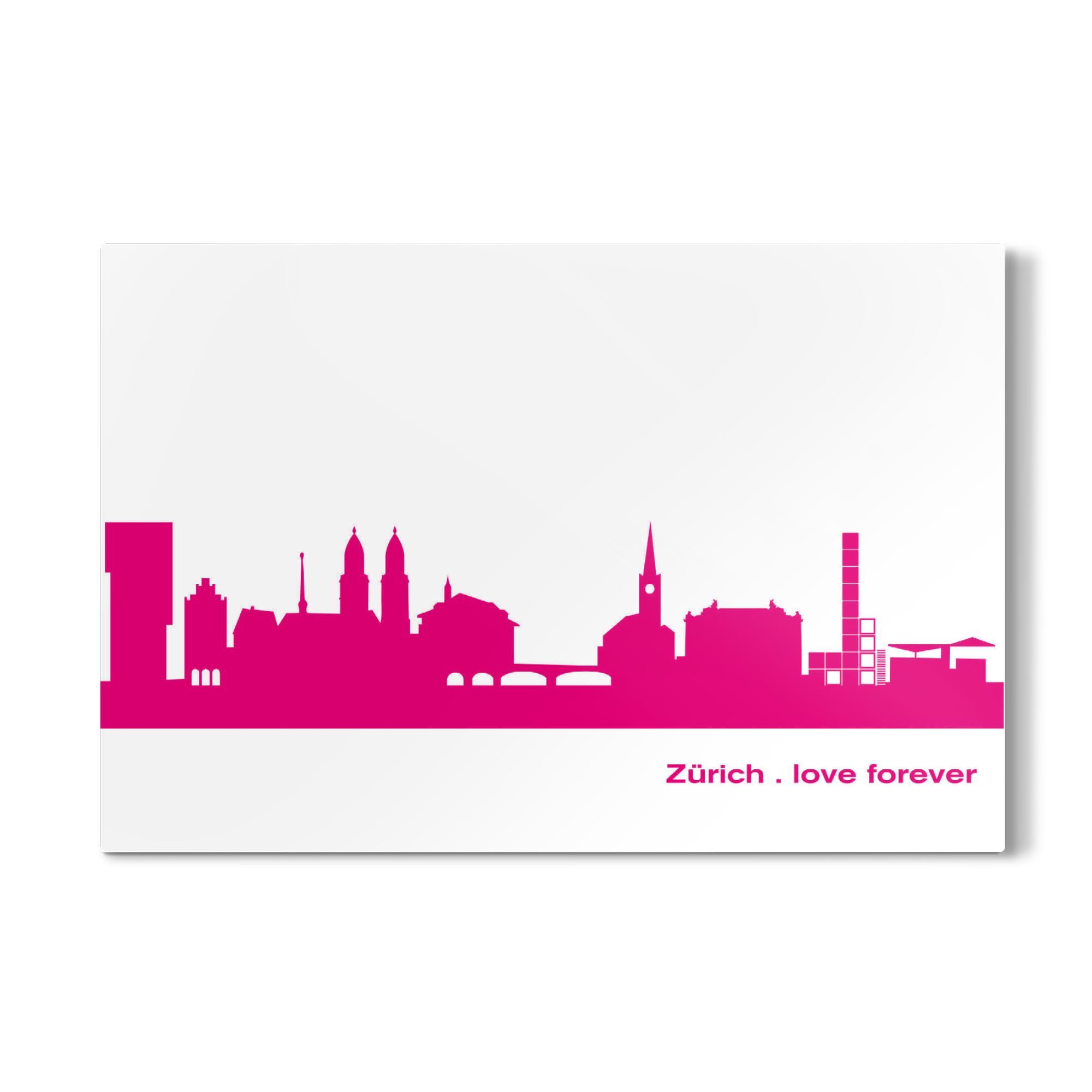 Galerie-Print "Zürich 04 Pink Skyline Print monochrome" 30x20 cm artboxONE