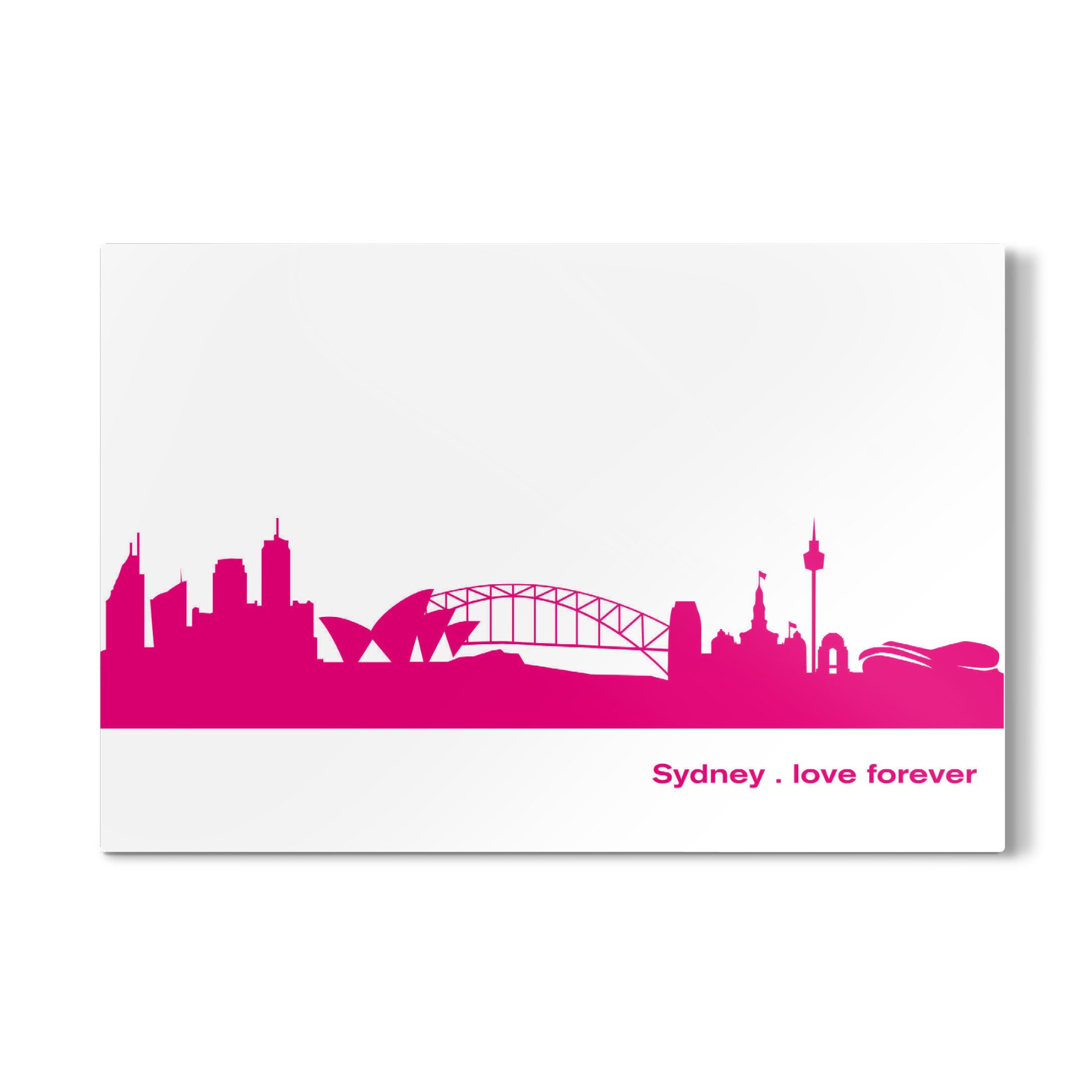 Galerie-Print "Sydney 04 Pink Skyline Print monochrome" 75x50 cm artboxONE