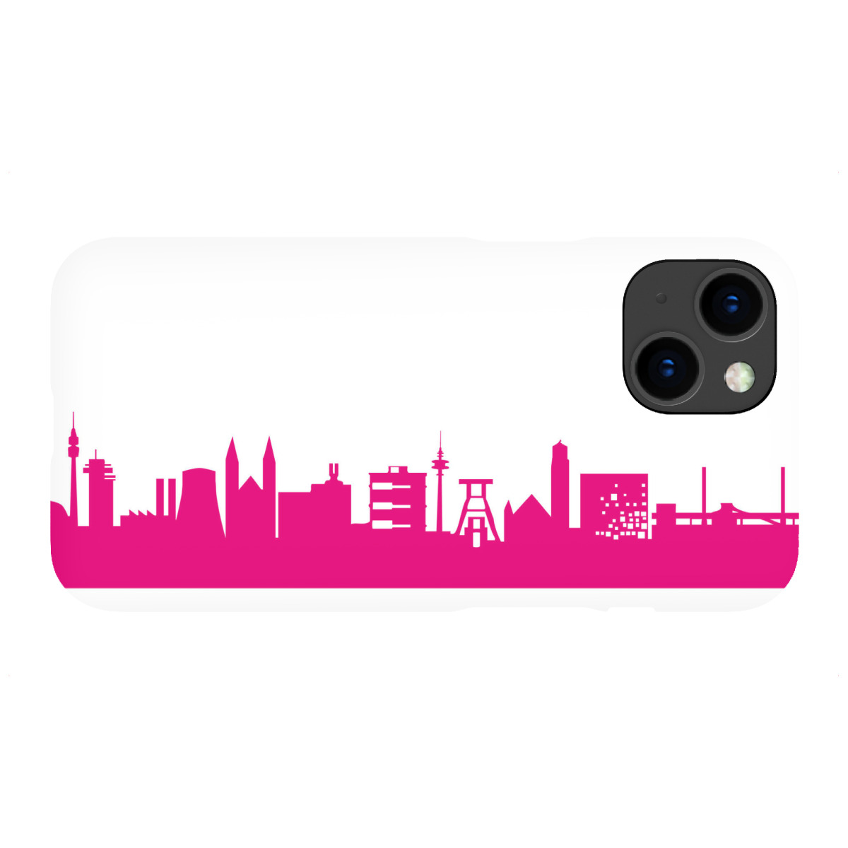iPhone "Ruhrpott 04 Pink Skyline Print monochrome" Premium-Case Handyhülle artboxONE
