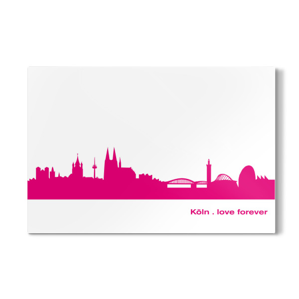 Galerie-Print "Köln 04 Pink Skyline Print monochrome" 30x20 cm artboxONE