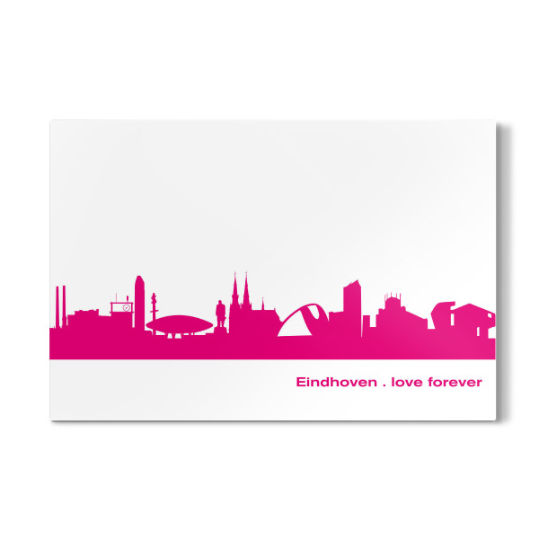 Galerie-Print "Eindhoven 04 Pink Skyline Print monochrome" 30x20 cm artboxONE
