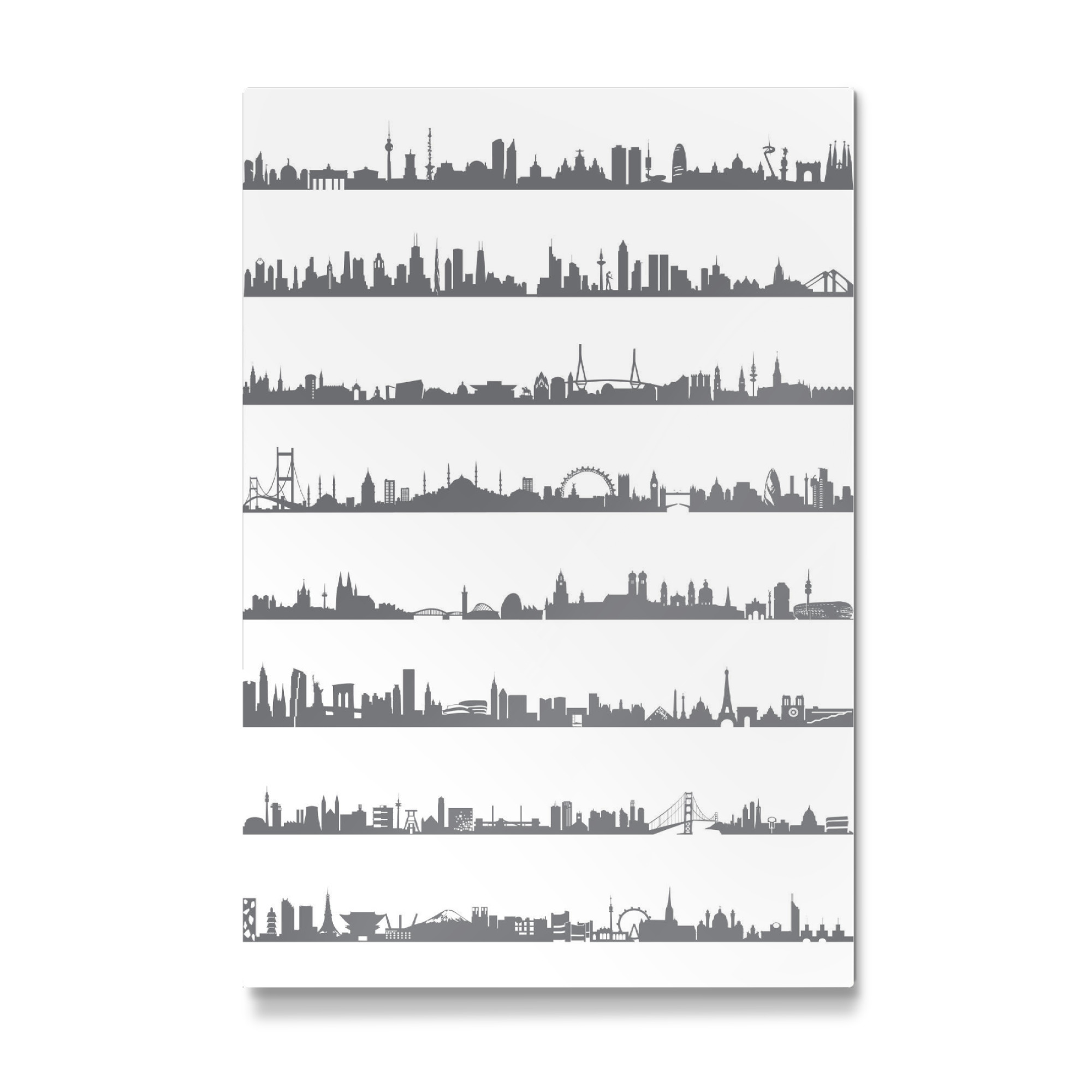 Galerie-Print "16 Metropolen" 75x50 cm artboxONE