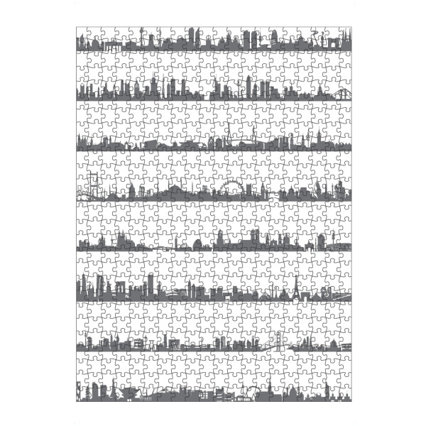 artboxONE Puzzle "16 Metropolen" artboxONE - Städte,Abstrakt,Architektur