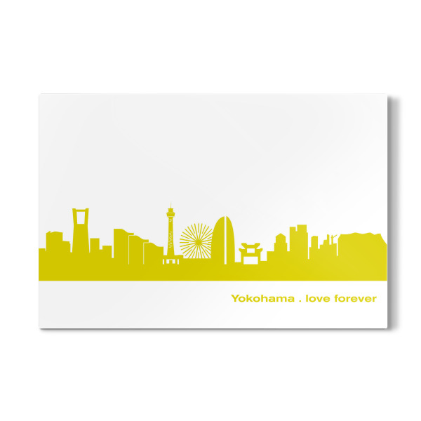 Galerie-Print "Yokohama 06 Skyline Spring-Green Print monochrome" 30x20 cm artboxONE