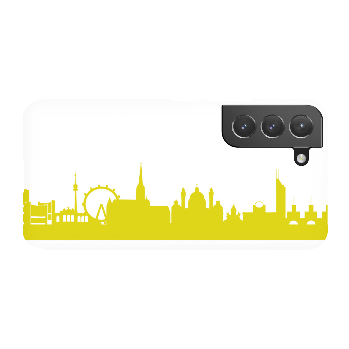"Wien 06 Skyline Spring-Green Print monochrome"für Samsung Galaxy - Premium-Case Handyhülle artboxONE