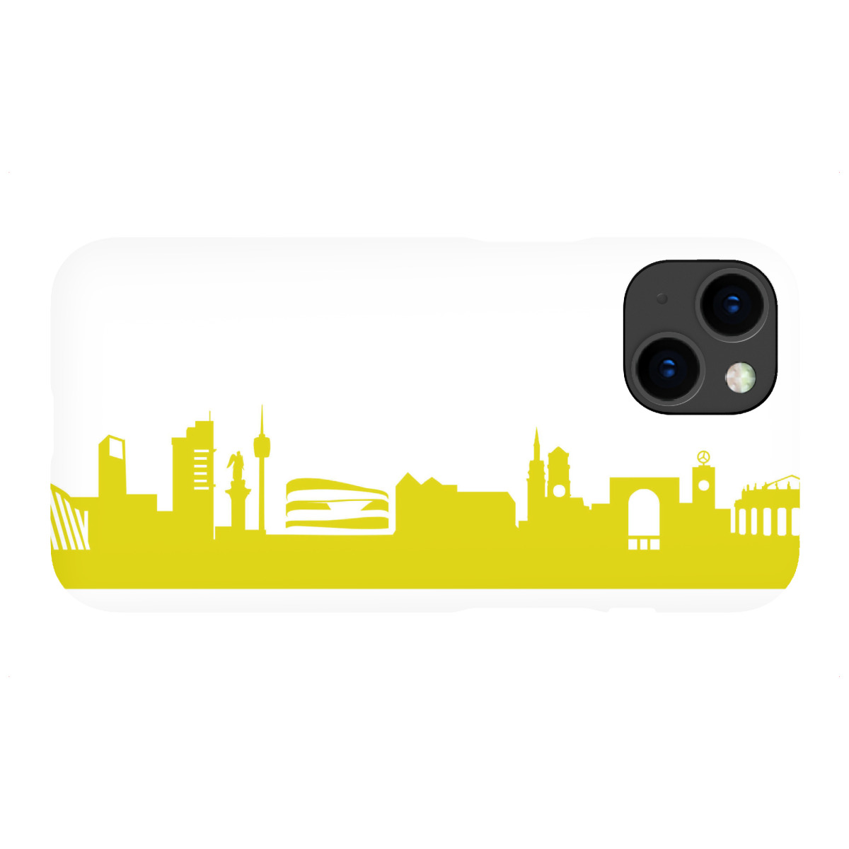iPhone "Stuttgart 06 Skyline Spring-Green Print monochrome" Premium-Case Handyhülle artboxONE