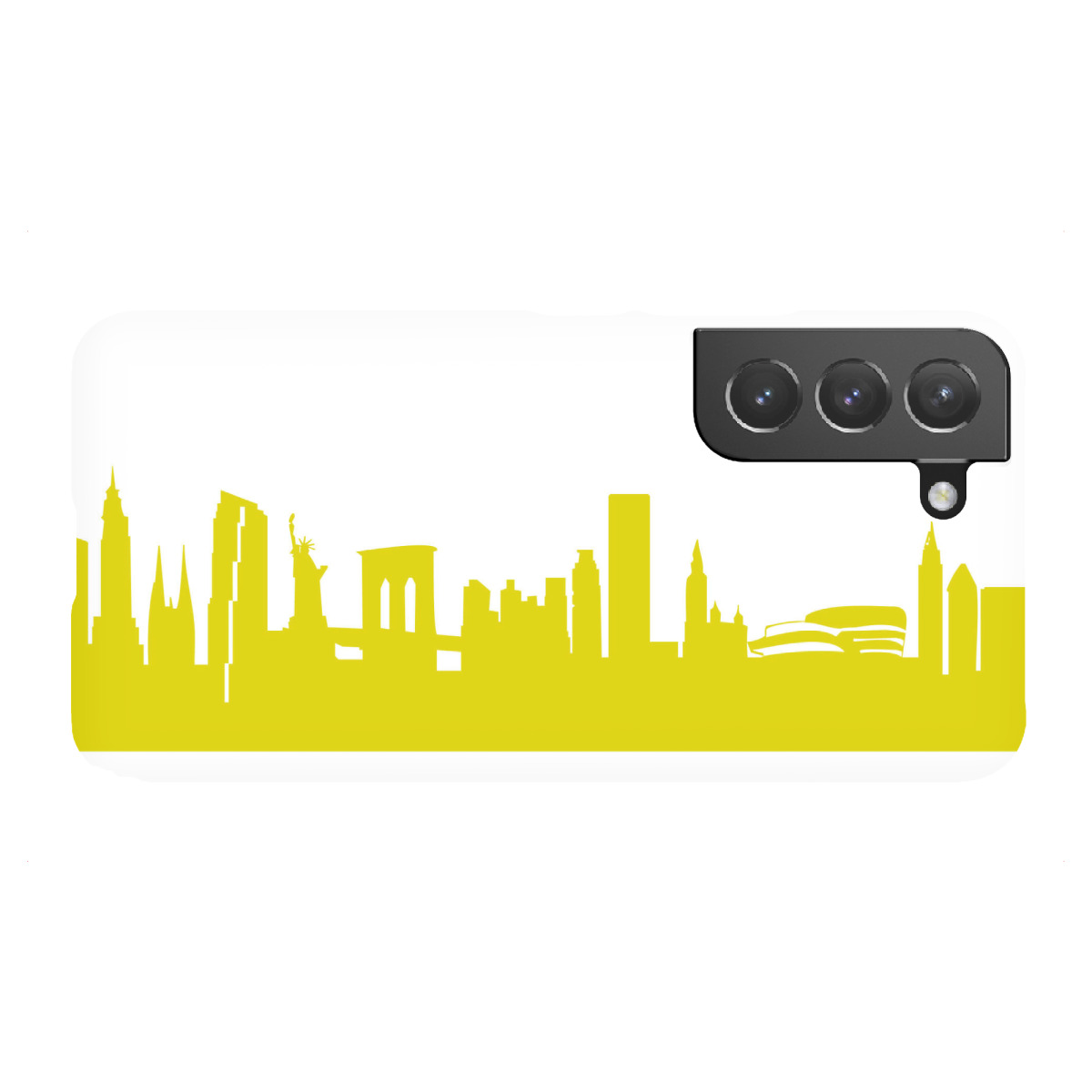 "New York 06 Skyline Spring-Green Print monochrome"für Samsung Galaxy - Premium-Case Handyhülle artboxONE