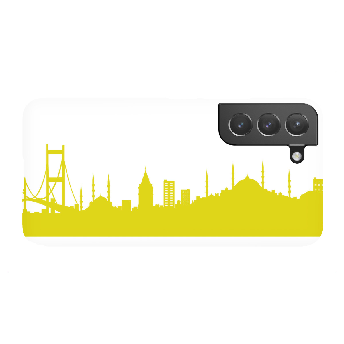 "Istanbul 06 Skyline Spring-Green Print monochrome"für Samsung Galaxy - Premium-Case Handyhülle artboxONE