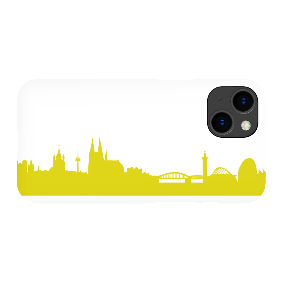 "Köln 06 Skyline Spring-Green Print monochrome"für iPhone - Premium-Case Handyhülle artboxONE