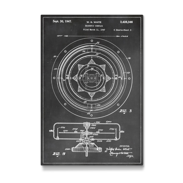 Galerie-Print "Magnetischer Kompass" 30x20 cm artboxONE