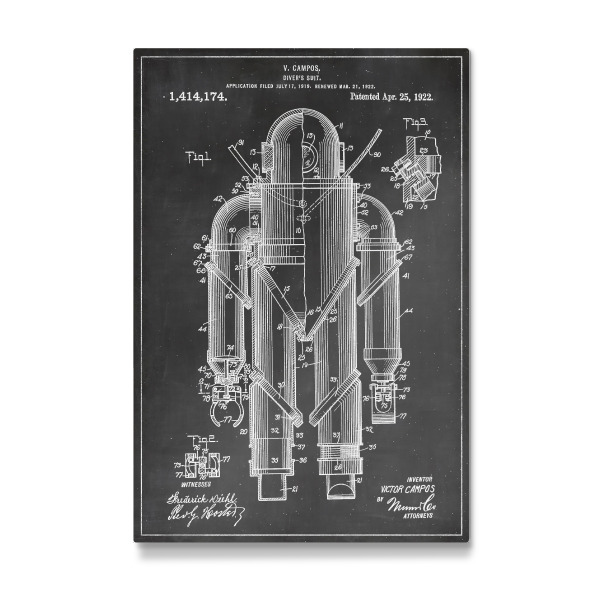 Galerie-Print "Tauchgerät Entwurf" 30x20 cm artboxONE