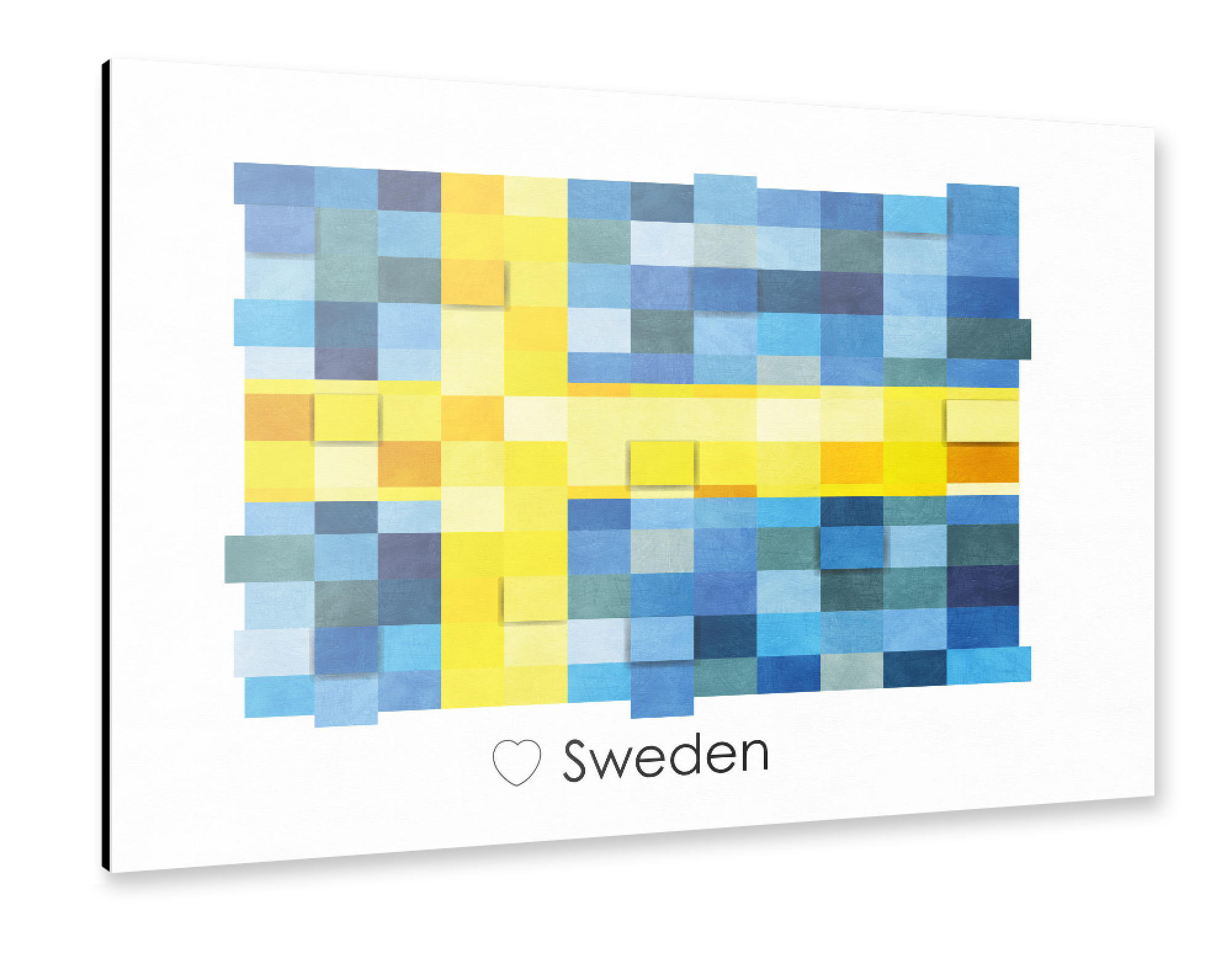 Alu-Dibond "Sweden Flag" 75x50 cm artboxONE