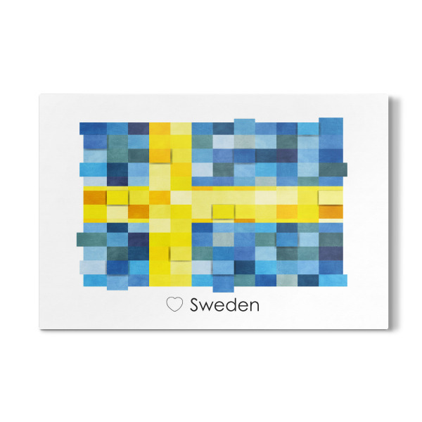 Galerie-Print "Sweden Flag" 30x20 cm artboxONE