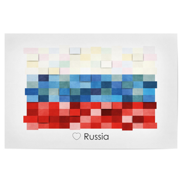 Poster 30x20 cm "Russia Flag" artboxONE - Reise,Reise / Länder