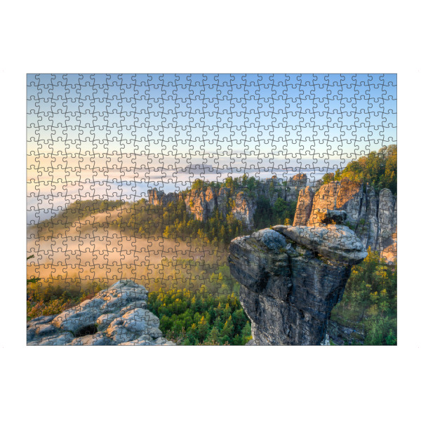 artboxONE Puzzle "Morgenstimmung in der Sächsischen Schweiz" artboxONE - Natur,Reise