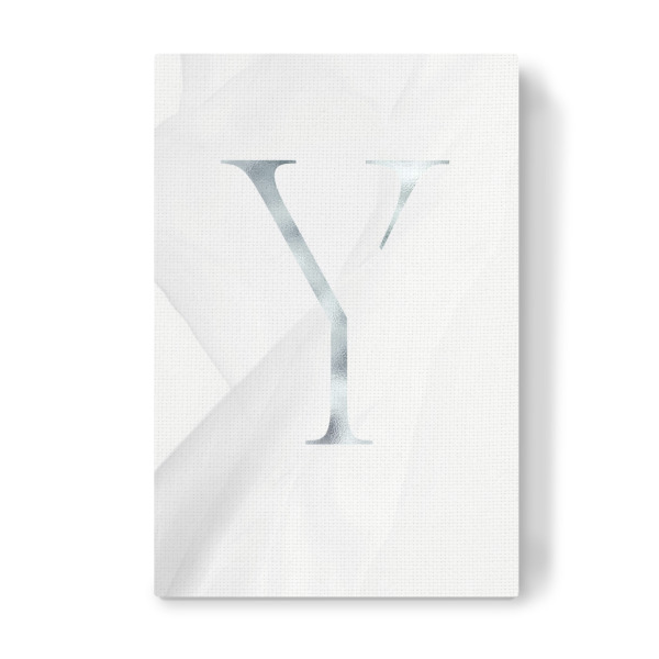 Leinwandbild "SILBER LETTER COLLECTION | Y" artboxONE - Schwarzweiß,Buchstaben,Buchstaben / Y