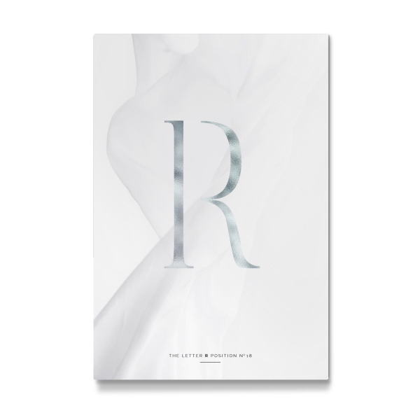 Galerie-Print "SILBER LETTER COLLECTION | R" 30x20 cm artboxONE