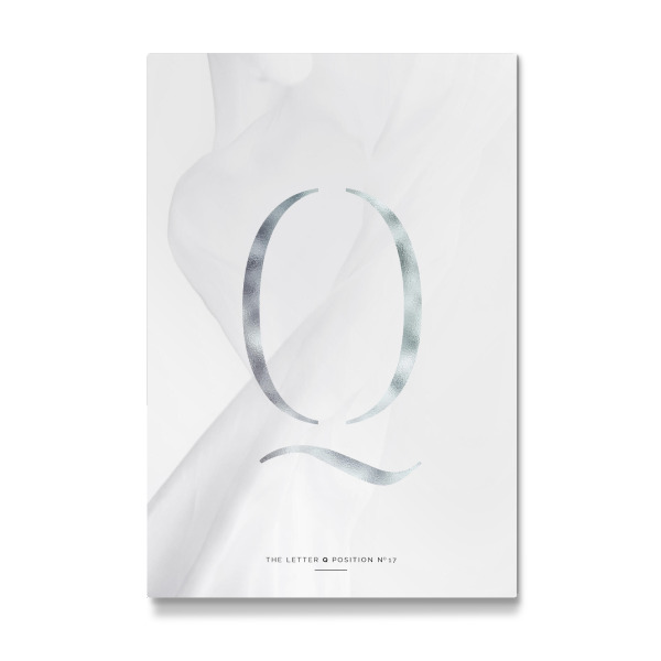 Galerie-Print "SILBER LETTER COLLECTION | Q" 30x20 cm artboxONE