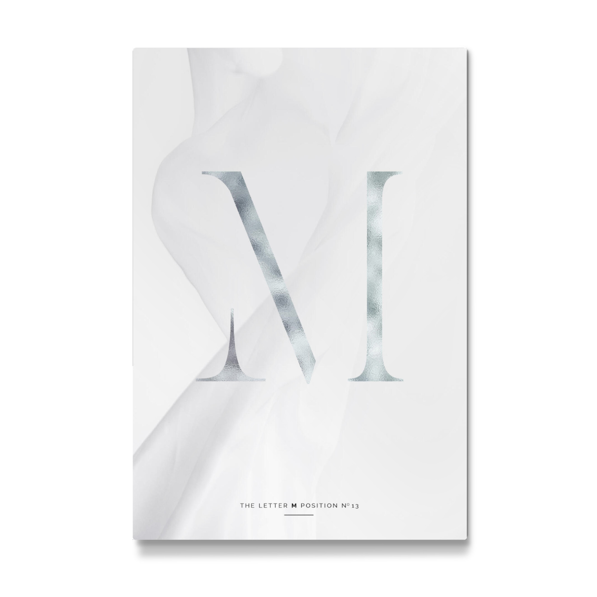 Galerie-Print "SILBER LETTER COLLECTION | M" 75x50 cm artboxONE