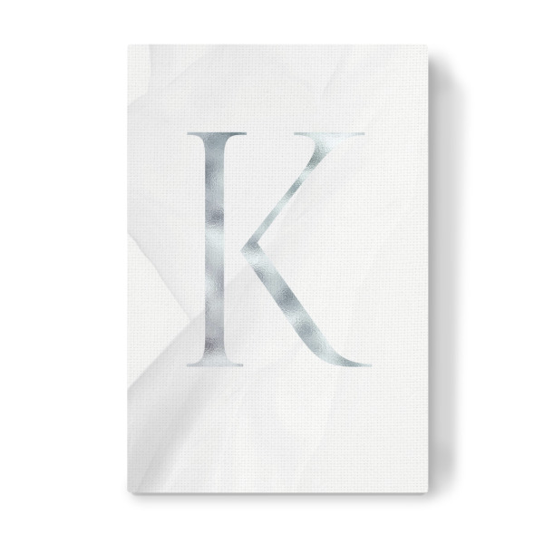 Leinwandbild "SILBER LETTER COLLECTION | K" artboxONE - Schwarzweiß,Buchstaben,Buchstaben / K