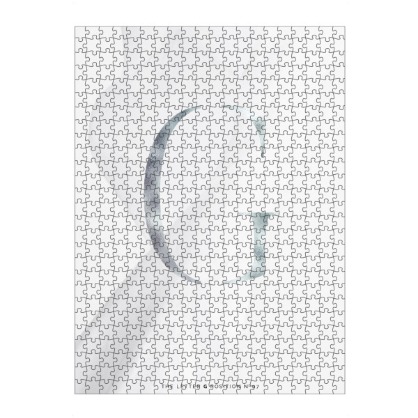 Puzzle Ravensburger "SILBER LETTER COLLECTION | G" artboxONE - Schwarzweiß,Buchstaben,Buchstaben / G