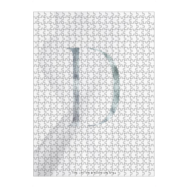 artboxONE Puzzle "SILBER LETTER COLLECTION | D" artboxONE - Schwarzweiß,Buchstaben,Buchstaben / D