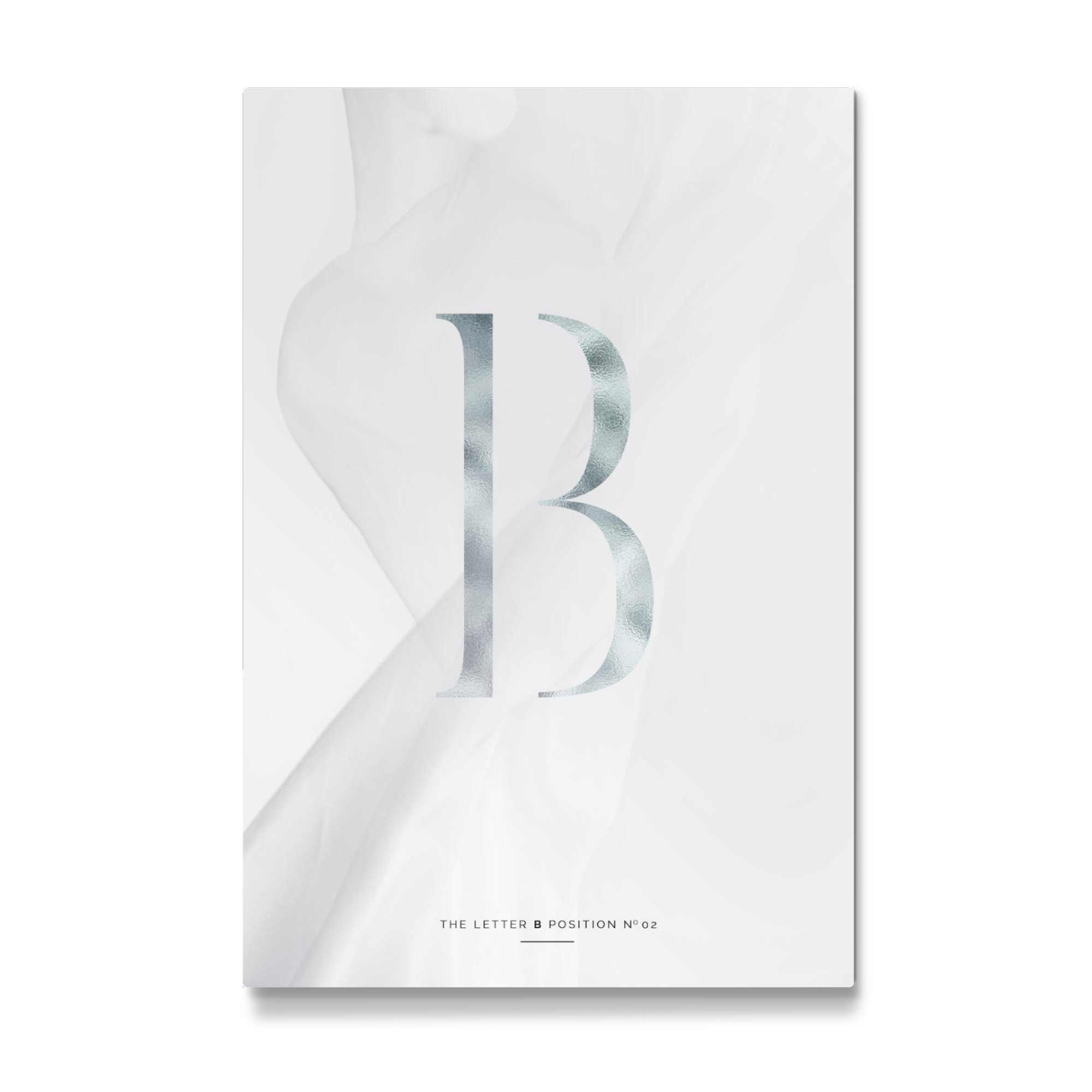 Galerie-Print "SILBER LETTER COLLECTION | B" 30x20 cm artboxONE