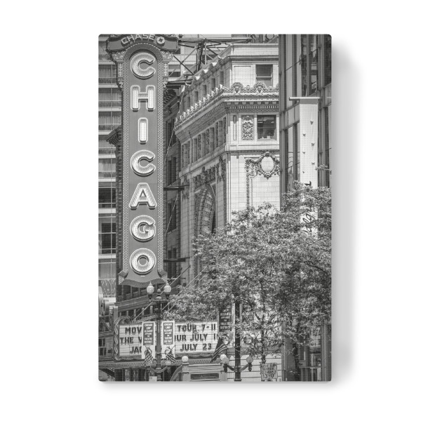 Leinwandbild "CHICAGO State Street" artboxONE - Städte,Reise,Schwarzweiß,Architektur,Städte / Chicago,Reise / Länder