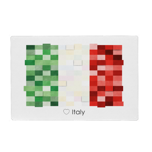 Holzbild "Italy Flag" artboxONE - Reise,Reise / Länder