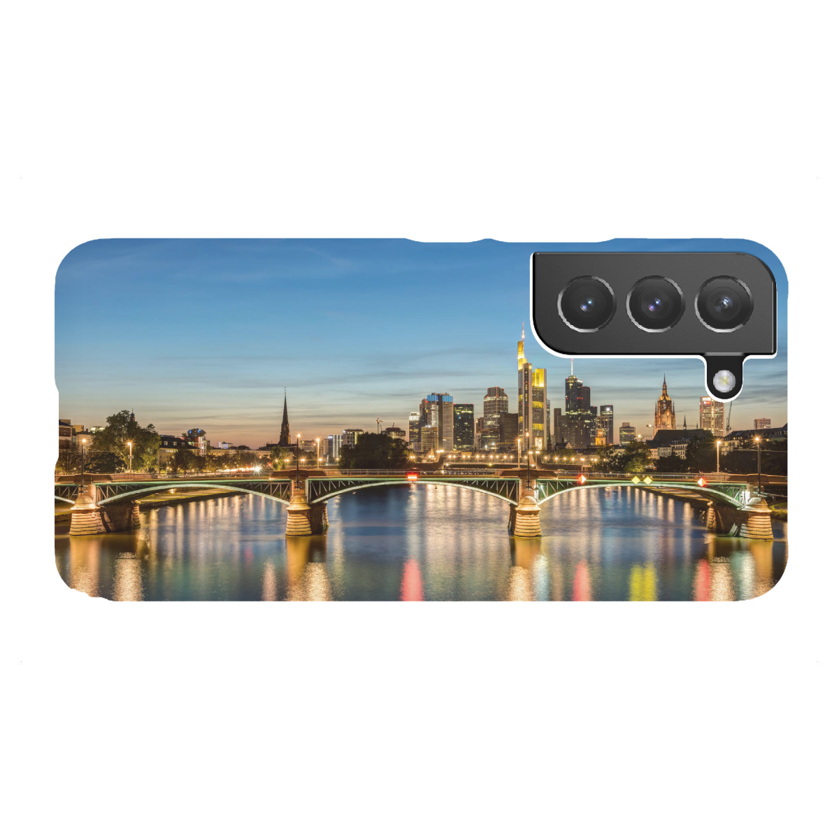 Samsung Galaxy "Frankfurt Skyline und Ignatz-Bubis-Brücke" Premium-Case Handyhülle artboxONE