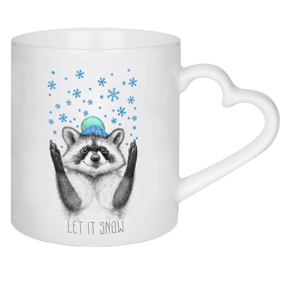 Herztasse "Let it snow 4" artboxONE - Natur,Tiere,Fashion