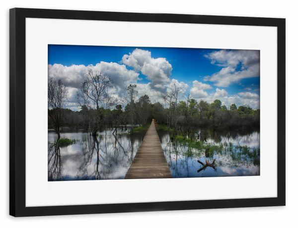 Poster mit Rahmen schwarz "Sky and clouds water reflection" artboxONE - Natur,Reise,Reise / Asien - Reise,Natur,Fotografie,Asien,Wolken,Himmel
