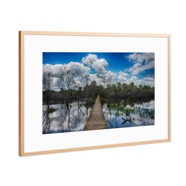 Poster mit Rahmen Kupfer "Sky and clouds water reflection" artboxONE - Natur,Reise,Reise / Asien - Reise,Natur,Fotografie,Asien,Wolken,Himmel
