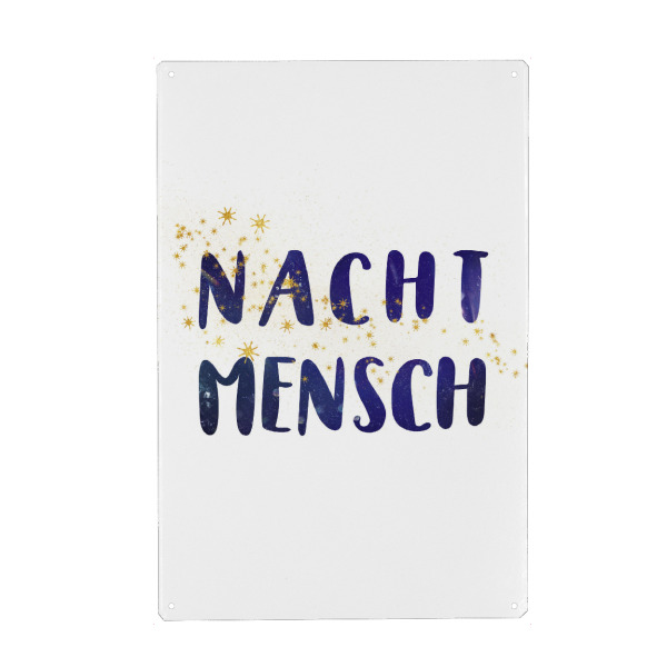 Holzbild "Nachtmensch" artboxONE - Typografie,Natur,Menschen