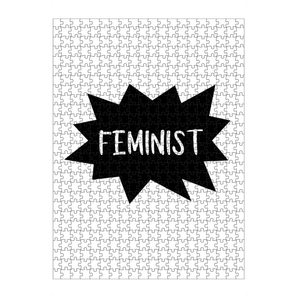 Puzzle Ravensburger "Feminist" artboxONE - Typografie,Menschen,Schwarzweiß,Liebe