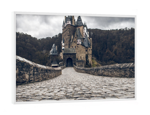 Poster mit weißem Rahmen "Burg Eltz II" artboxONE - Natur,Reise