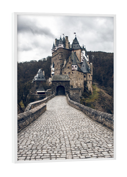 Poster mit weißem Rahmen "Burg Eltz I" artboxONE - Natur,Reise