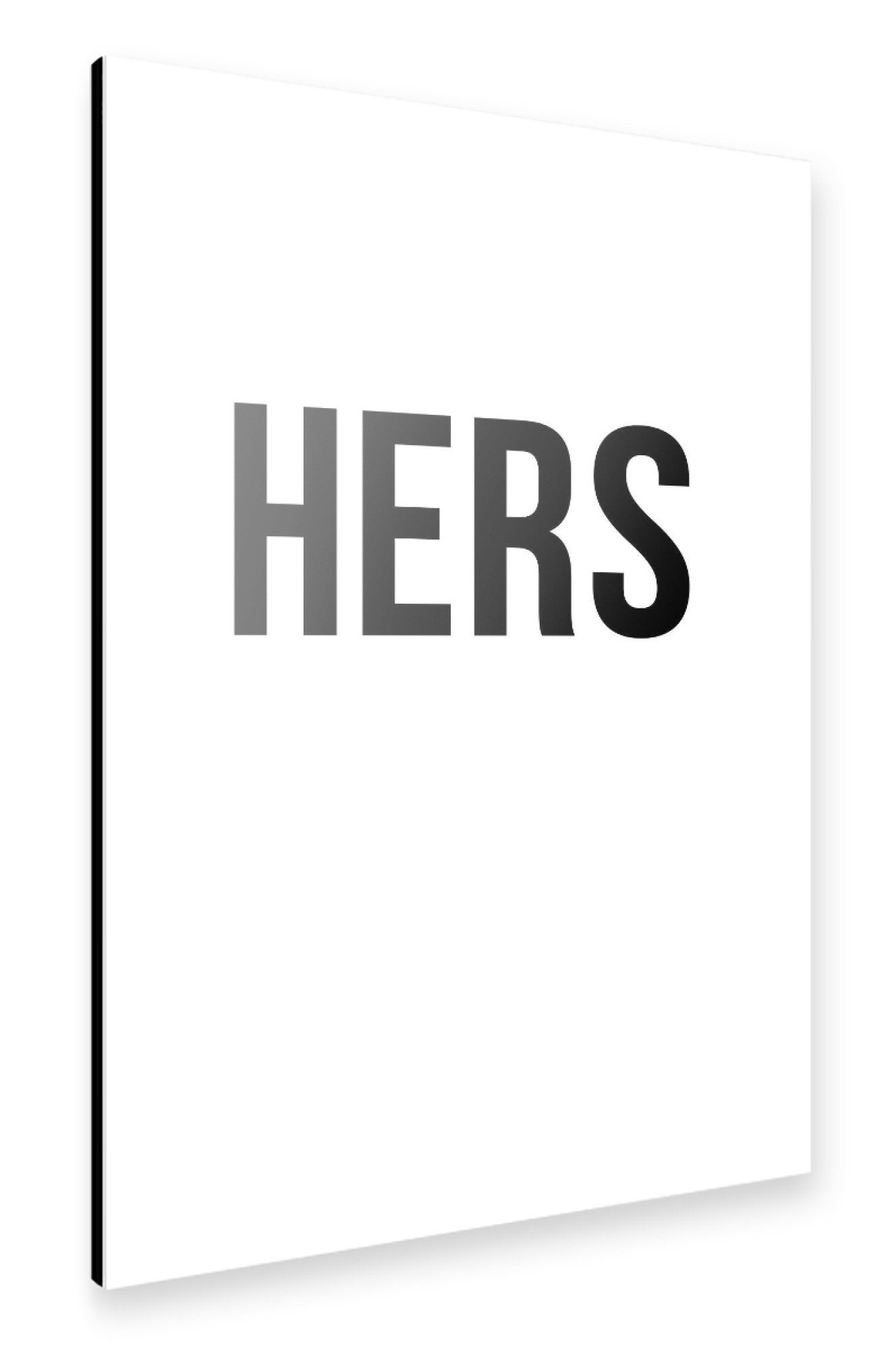 Alu-Dibond "HERS" 30x20 cm artboxONE