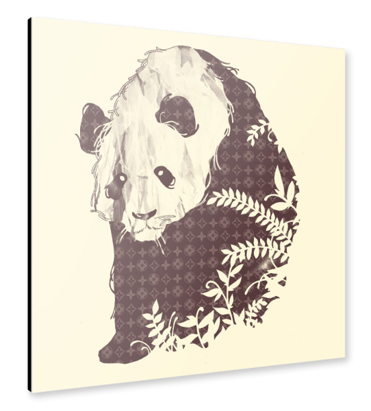 Alu-Dibond "Brand New Panda" 30x30 cm artboxONE
