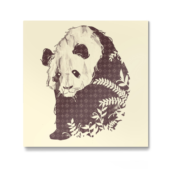 Galerie-Print "Brand New Panda" 30x30 cm artboxONE